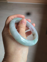 Load image into Gallery viewer, Reserved! Please don't order. 56.8mm certified type A 100% Natural icy watery green/white/brown/purple jadeite jade bangle Z127-4408
