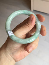 Load image into Gallery viewer, 53.3mm certified natural 100% natural Type A light green round cut jadeite jade bangle BP19-5001