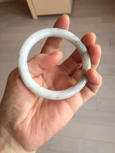 Load image into Gallery viewer, 55.3mm certified 100% natural Type A light green purple brown round cut jadeite jade bangle BS111-2543