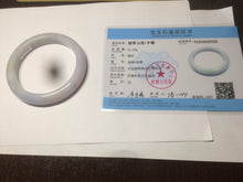 Load image into Gallery viewer, 56.9mm Certified type A 100% Natural white/light purple Jadeite bangle AC76-0322