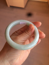 Load image into Gallery viewer, 57mm Certified Type A 100% Natural dark green/white//black Jadeite Jade bangle BK41-8354