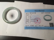 Load image into Gallery viewer, 57.5 mm Certified Type A 100% Natural green/purple Jadeite Jade bangle AX57-0356