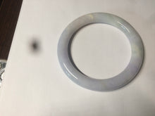 Load image into Gallery viewer, 54mm Certified type A 100% Natural white/light purple round cut Jadeite bangle AC77-0319
