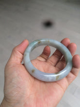 Load image into Gallery viewer, Reserved! Please don't order. 56.8mm certified type A 100% Natural icy watery green/white/brown/purple jadeite jade bangle Z127-4408