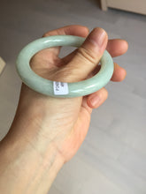 Load image into Gallery viewer, 54.9mm certified natural 100% natural Type A light green round cut jadeite jade bangle BP18-4995