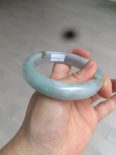 Load image into Gallery viewer, Reserved! Please don't order. 56.8mm certified type A 100% Natural icy watery green/white/brown/purple jadeite jade bangle Z127-4408