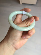 Load image into Gallery viewer, 54.9mm certified natural 100% natural Type A light green round cut jadeite jade bangle BP18-4995