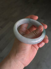 Load image into Gallery viewer, 57.9mm certified type A 100% Natural light green/white jadeite jade bangle BN62-8630
