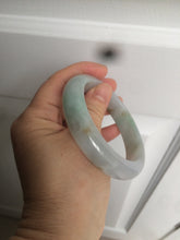 Load image into Gallery viewer, Reserved! Please don't order. 56.8mm certified type A 100% Natural icy watery green/white/brown/purple jadeite jade bangle Z127-4408