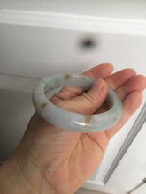 Load image into Gallery viewer, Reserved! Please don't order. 56.8mm certified type A 100% Natural icy watery green/white/brown/purple jadeite jade bangle Z127-4408