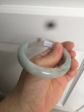 Load image into Gallery viewer, Reserved! Please don't order. 56.8mm certified type A 100% Natural icy watery green/white/brown/purple jadeite jade bangle Z127-4408