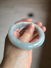 Load image into Gallery viewer, 54.8mm certified type A 100% Natural icy watery green/white/brown  jadeite jade bangle Z126-4403