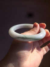 Load image into Gallery viewer, 56mm Certified Type A 100% Natural dark green/white//black Jadeite Jade bangle BK39-8357