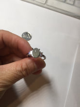 Load image into Gallery viewer, 100% natural type A icy watery light green four-prong jadeite jade ring PA79