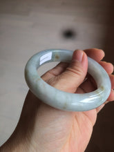 Load image into Gallery viewer, 54.8mm certified type A 100% Natural icy watery green/white/brown  jadeite jade bangle Z126-4403