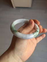 Load image into Gallery viewer, 56.6mm certificated Type A 100% Natural green purple white Jadeite Jade bangle BL66-6241