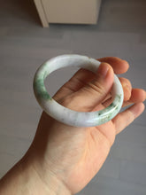 Load image into Gallery viewer, 56.6mm certificated Type A 100% Natural green purple white Jadeite Jade bangle BL66-6241