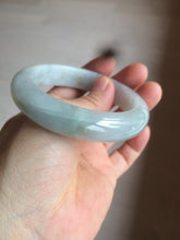 Load image into Gallery viewer, 54.8mm certified type A 100% Natural icy watery green/white/brown  jadeite jade bangle Z126-4403