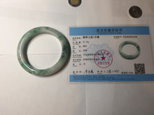 Load image into Gallery viewer, 57.7mm certified Type A 100% Natural sunny green white purple Jadeite Jade bangle BQ44-4138
