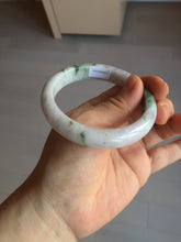 Load image into Gallery viewer, 56.6mm certificated Type A 100% Natural green purple white Jadeite Jade bangle BL66-6241
