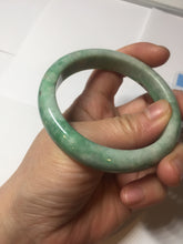 Load image into Gallery viewer, 56.5mm Certified Type A 100% Natural sunny green Jadeite Jade bangle AU7-4441
