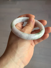 Load image into Gallery viewer, 56.6mm certificated Type A 100% Natural green purple white Jadeite Jade bangle BL66-6241