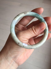 Load image into Gallery viewer, 56.8mm Certified Type A 100% Natural light green/yellow/red strawberry jelly Jadeite Jade bangle AA87-3950