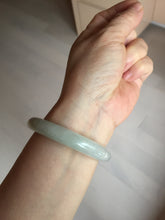 Load image into Gallery viewer, 53.8mm certified 100% natural Type A icy watery green brown purple  jadeite jade bangle BL113-9438