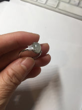 Load image into Gallery viewer, 100% natural type A icy watery light green four-prong jadeite jade ring PA79