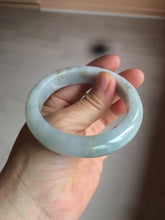 Load image into Gallery viewer, 54.8mm certified type A 100% Natural icy watery green/white/brown  jadeite jade bangle Z126-4403