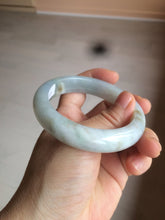 Load image into Gallery viewer, 54.8mm certified type A 100% Natural icy watery green/white/brown  jadeite jade bangle Z126-4403
