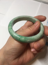 Load image into Gallery viewer, 56.5mm Certified Type A 100% Natural sunny green Jadeite Jade bangle AU7-4441