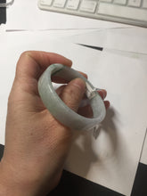 Load image into Gallery viewer, 51.8mm Certified type A 100% Natural green/purple Jadeite Jade square bangle F111-7277