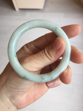 Load image into Gallery viewer, 51.5mm Certified Type A 100% Natural light green with floating green flowers round cut Jadeite jade bangle PB173-4721