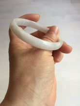 Load image into Gallery viewer, 55.6mm certified 100% natural Type A icy watery light purple white slim jadeite jade bangle BP16-2698