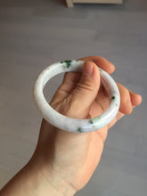 Load image into Gallery viewer, 56.4 mm certificated Type A 100% Natural green purple white Jadeite Jade bangle BL65-6232