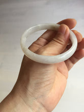 Load image into Gallery viewer, 55.6mm certified 100% natural Type A icy watery light purple white slim jadeite jade bangle BP16-2698