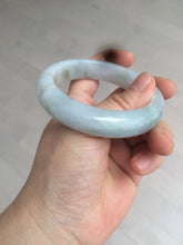 Load image into Gallery viewer, 54.8mm certified type A 100% Natural icy watery green/white/brown  jadeite jade bangle Z126-4403