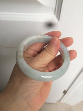 Load image into Gallery viewer, 54.8mm certified type A 100% Natural icy watery green/white/brown  jadeite jade bangle Z126-4403
