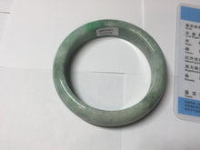 Load image into Gallery viewer, 56mm Certified Type A 100% Natural sunny green Jadeite Jade bangle AU8-4428