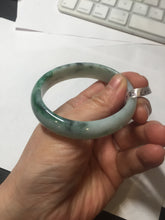 Load image into Gallery viewer, 52.5mm Certificated Type A100% sunny green/dark green Jadeite Jade bangle F06-5007