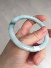 Load image into Gallery viewer, 56.8mm Certified Type A 100% Natural light green/yellow/red strawberry jelly Jadeite Jade bangle AA87-3950
