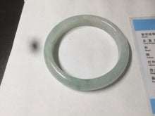 Load image into Gallery viewer, 55mm Certified type A 100% Natural super icy watery sunny green Jadeite bangle AY26-1659