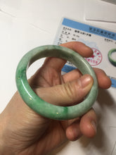 Load image into Gallery viewer, 56.2mm certified Type A 100% Natural sunny green/white/red Jadeite Jade bangle BS35-4433
