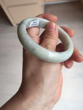 Load image into Gallery viewer, 56.8mm certified Type A 100% Natural sunny green light green Jadeite Jade bangle D140-4008