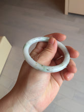 Load image into Gallery viewer, 53.8mm certified 100% natural Type A light green purple brown round cut jadeite jade bangle BS107-2542