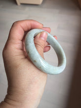 Load image into Gallery viewer, 56.8mm certified Type A 100% Natural light green brown Jadeite Jade bangle D141-4034