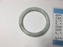 Load image into Gallery viewer, 53.8mm certified 100% natural Type A light green purple brown round cut jadeite jade bangle BS107-2542