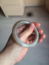 Load image into Gallery viewer, 52.5mm 100% natural beige pink gray round cut Coral Jade (珊瑚玉) bangle SY45