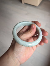 Load image into Gallery viewer, 56.8mm certified Type A 100% Natural light green brown Jadeite Jade bangle D141-4034